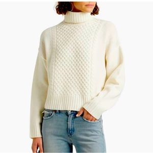 COPY - NWOT ATM Cable-knit wool turtleneck sweater